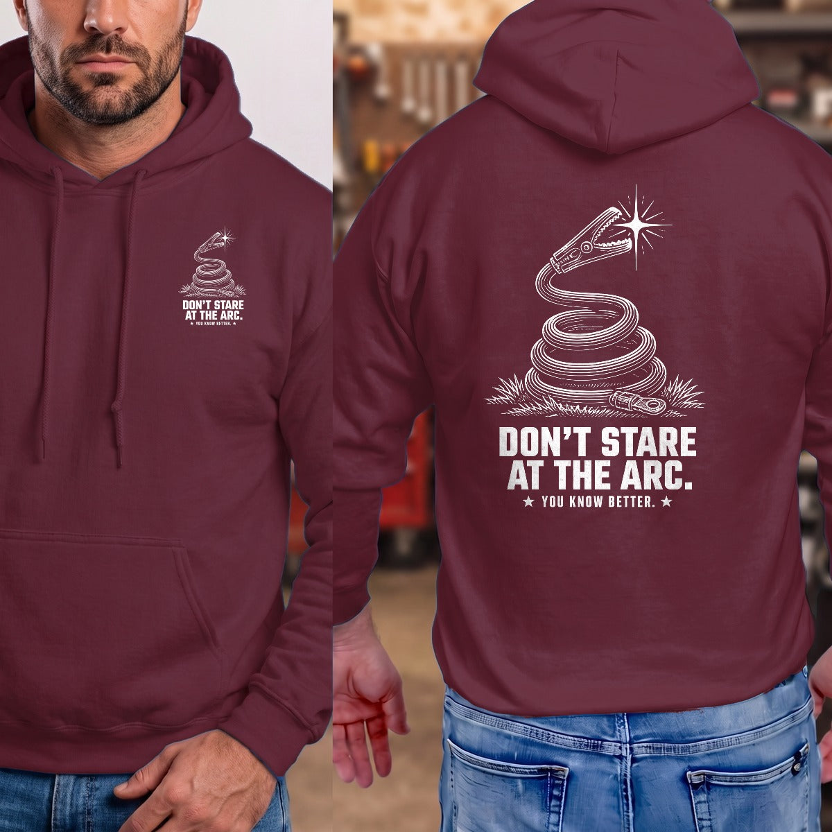 Maroon | Front & Back