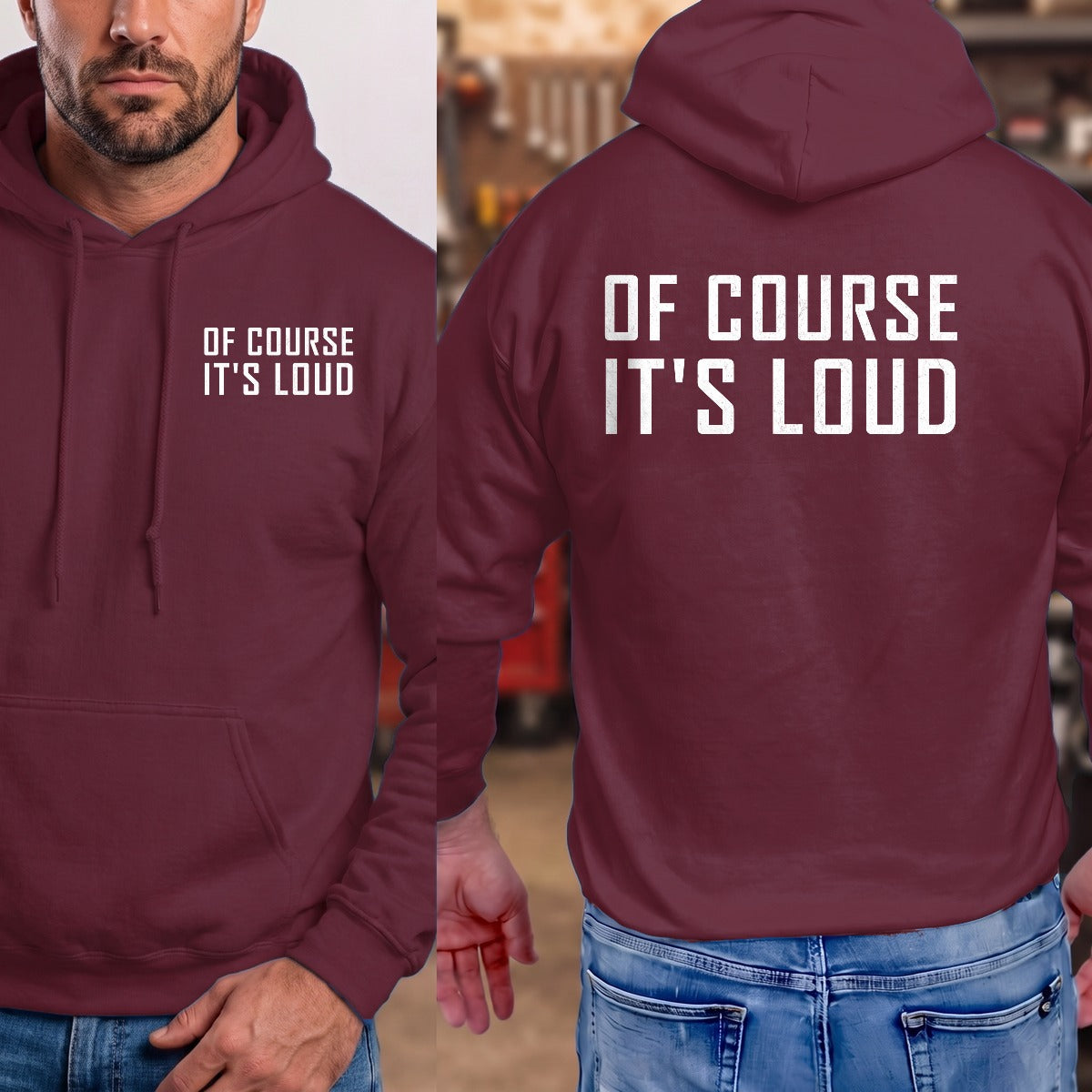 Maroon | Left Chest + Back