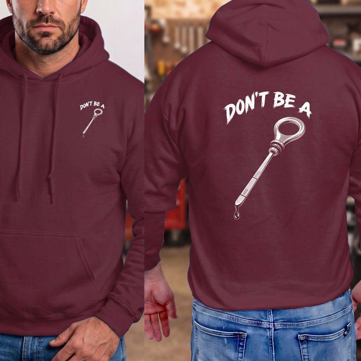 Maroon | Left Chest + Back