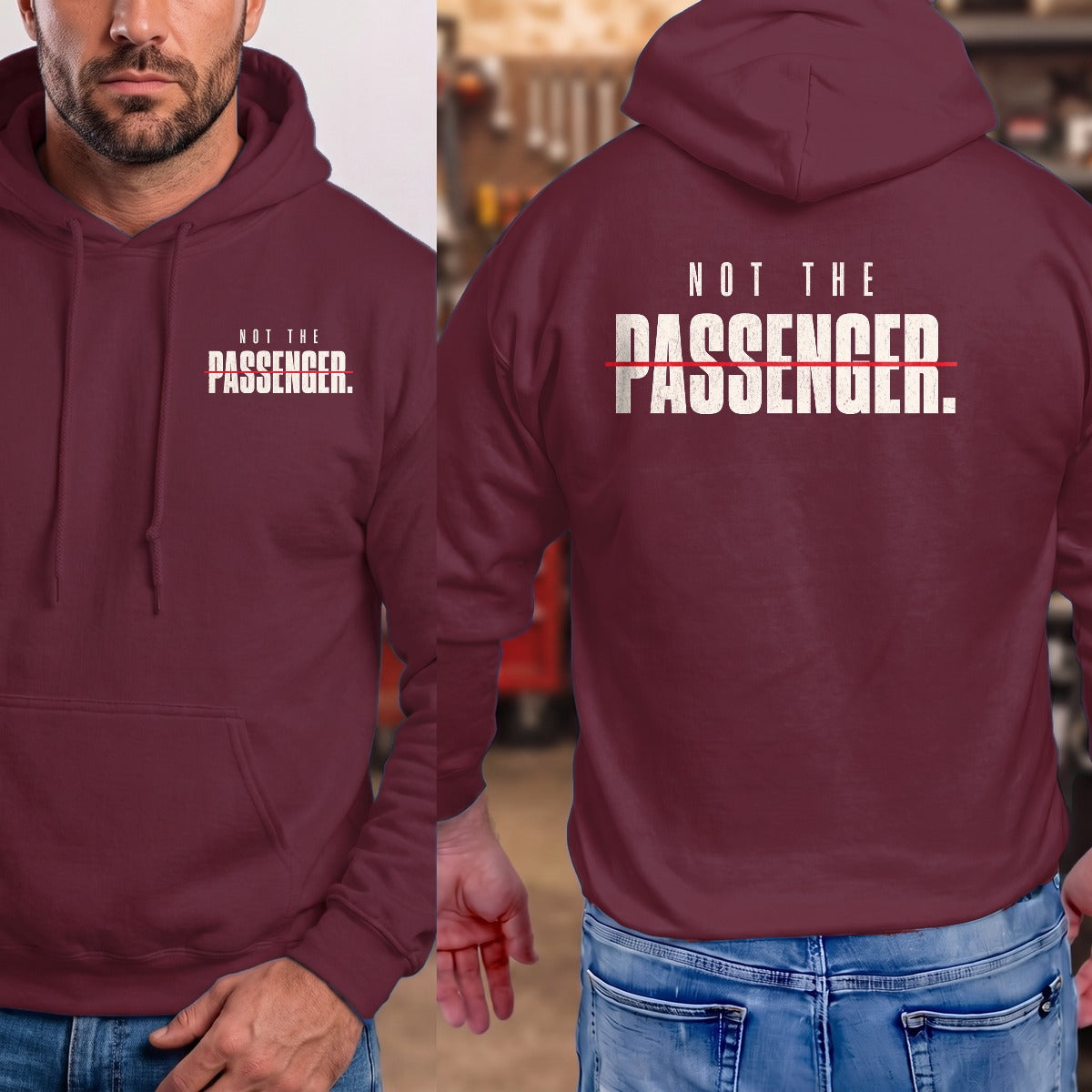 Maroon | Front & Back