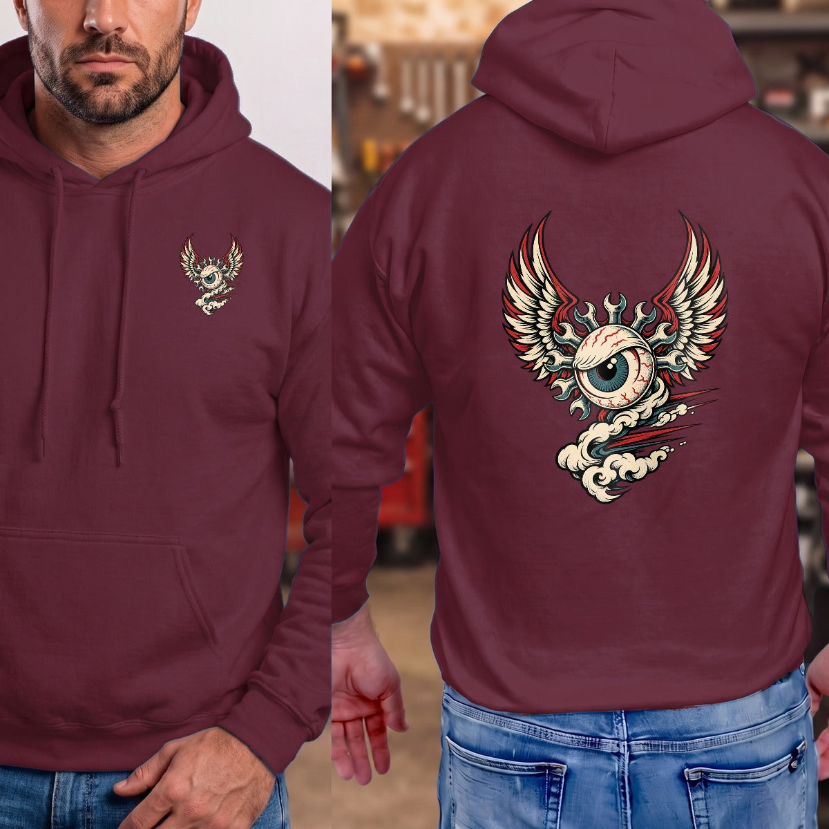 Maroon | Left Chest + Back (refreshed)