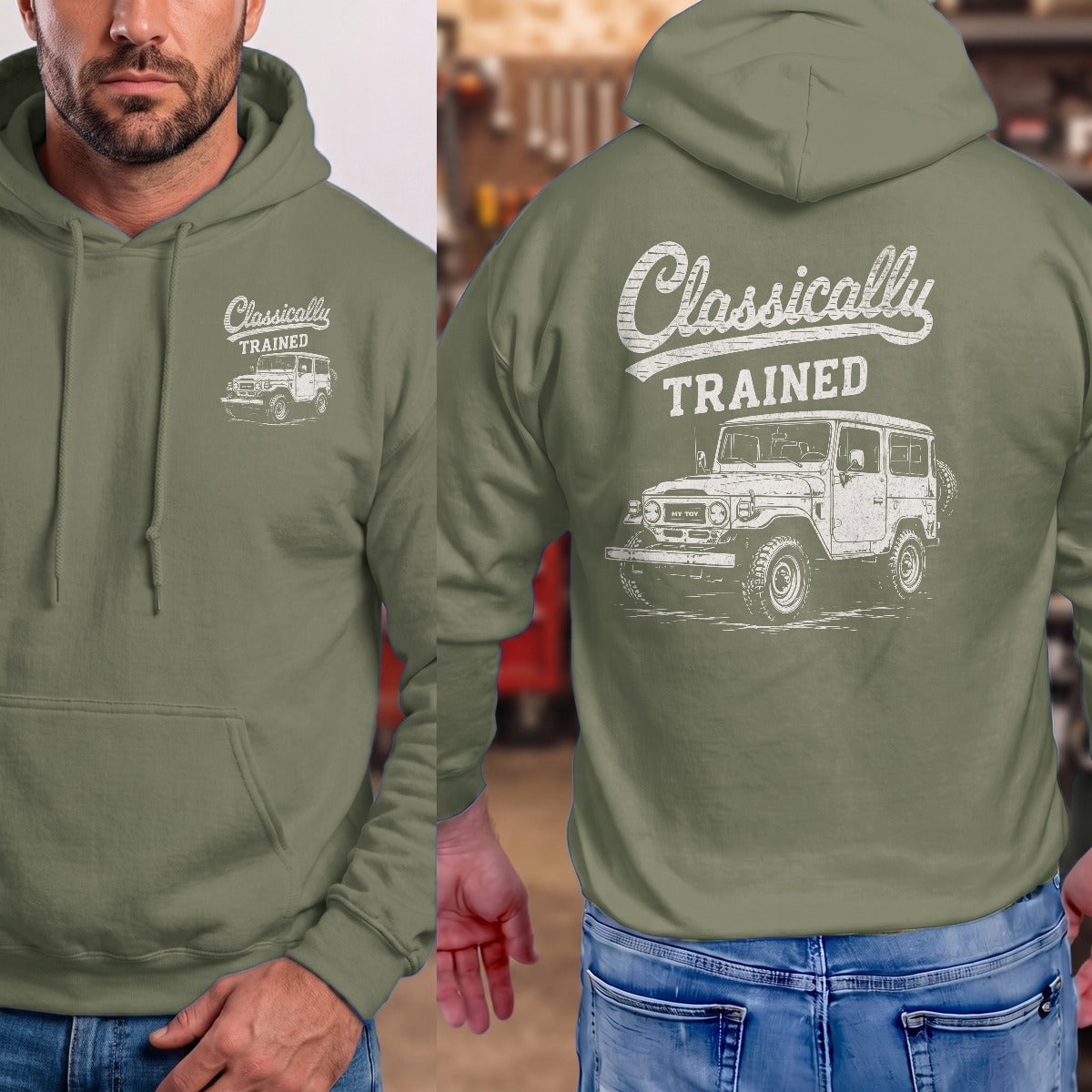 Military Green | Front & Back