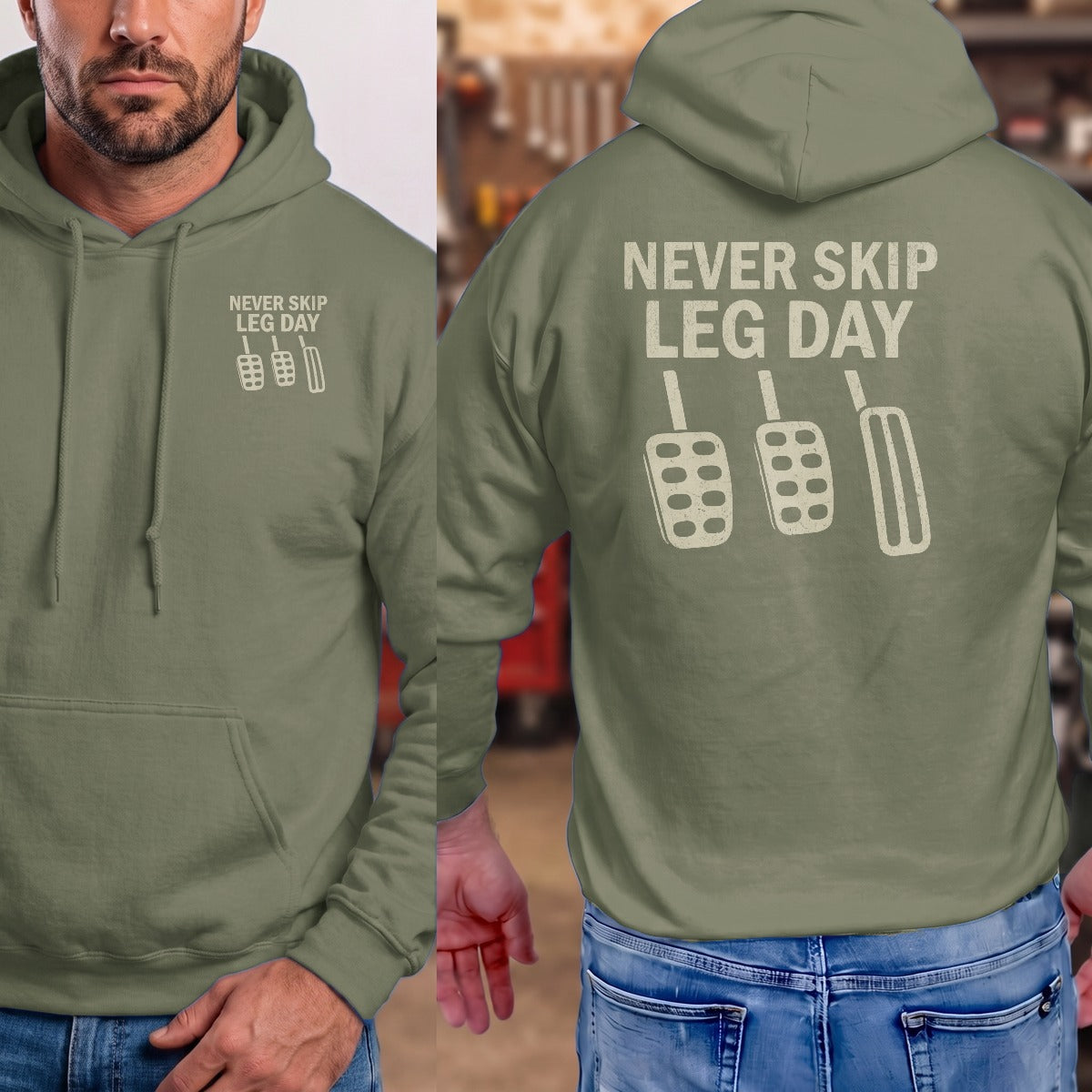 Military Green | Front & Back