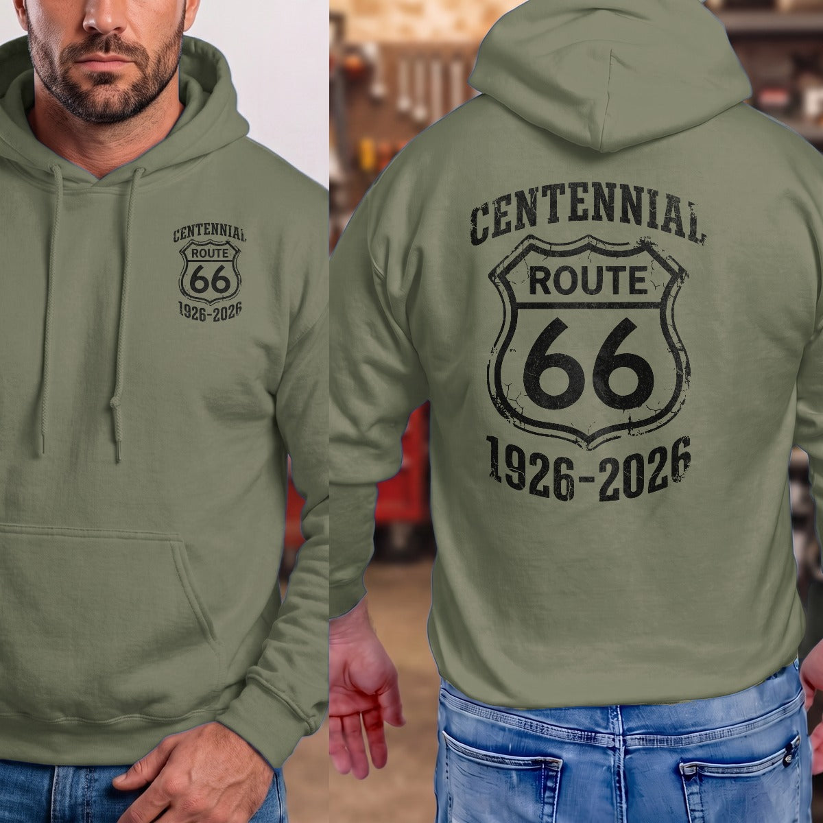 Military Green | Front & Back