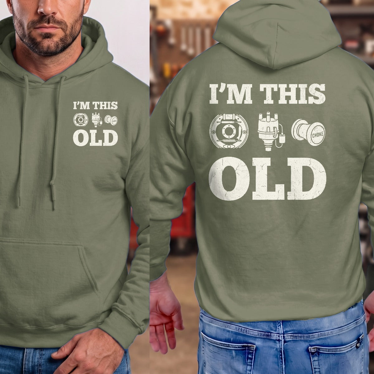Military Green | Front & Back