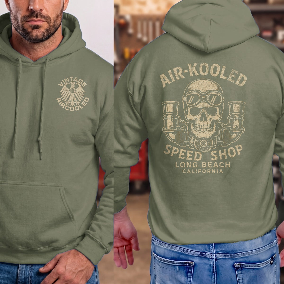 Military Green | Front & Back