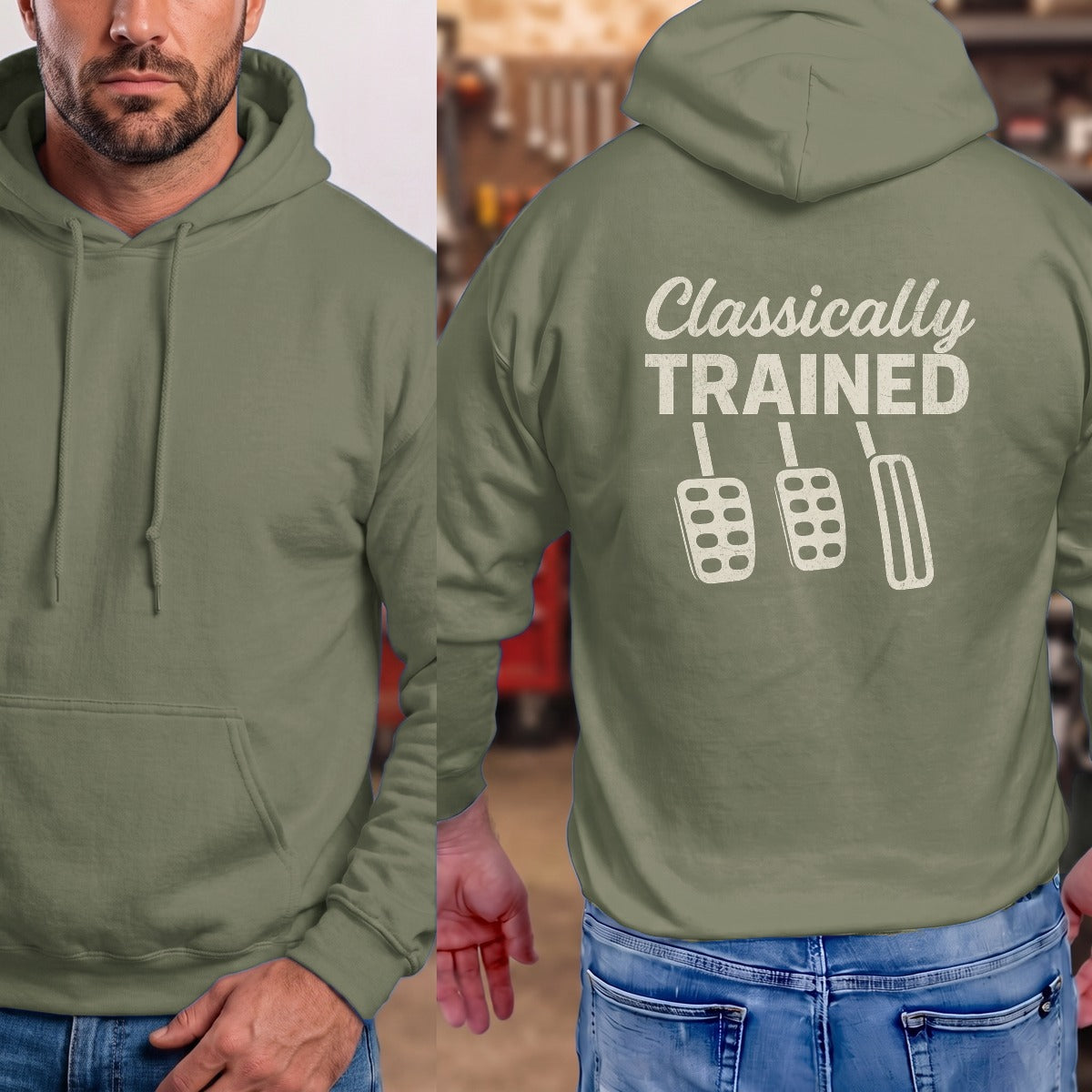 Military Green | Full Back
