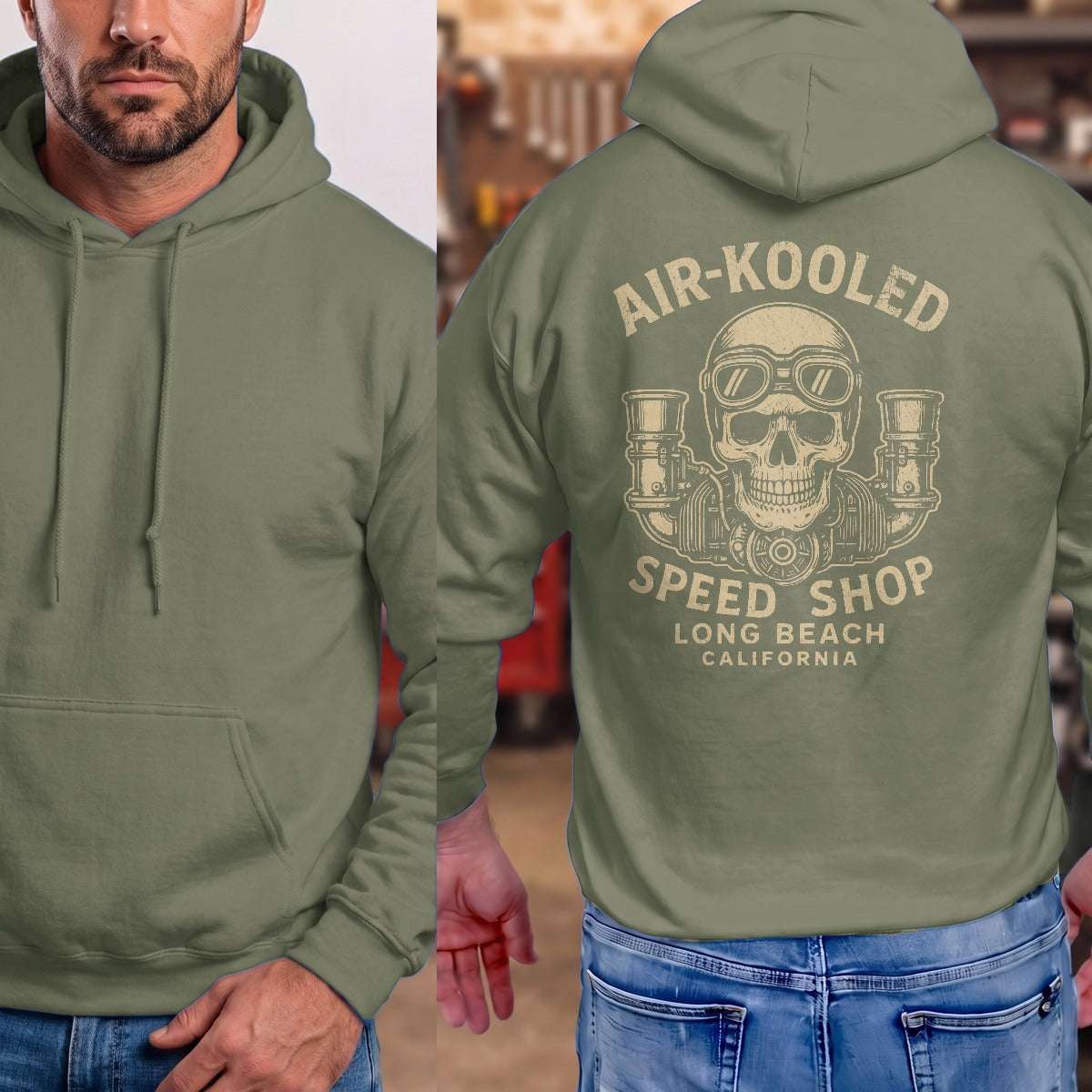 Military Green | Full Back
