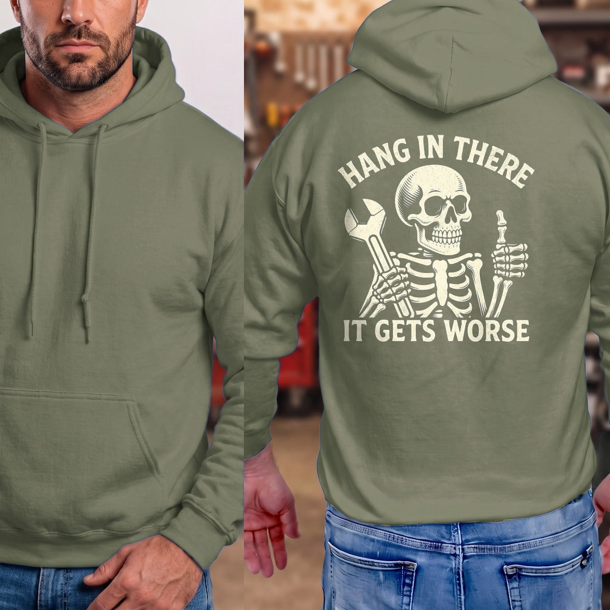 Military Green | Full Back