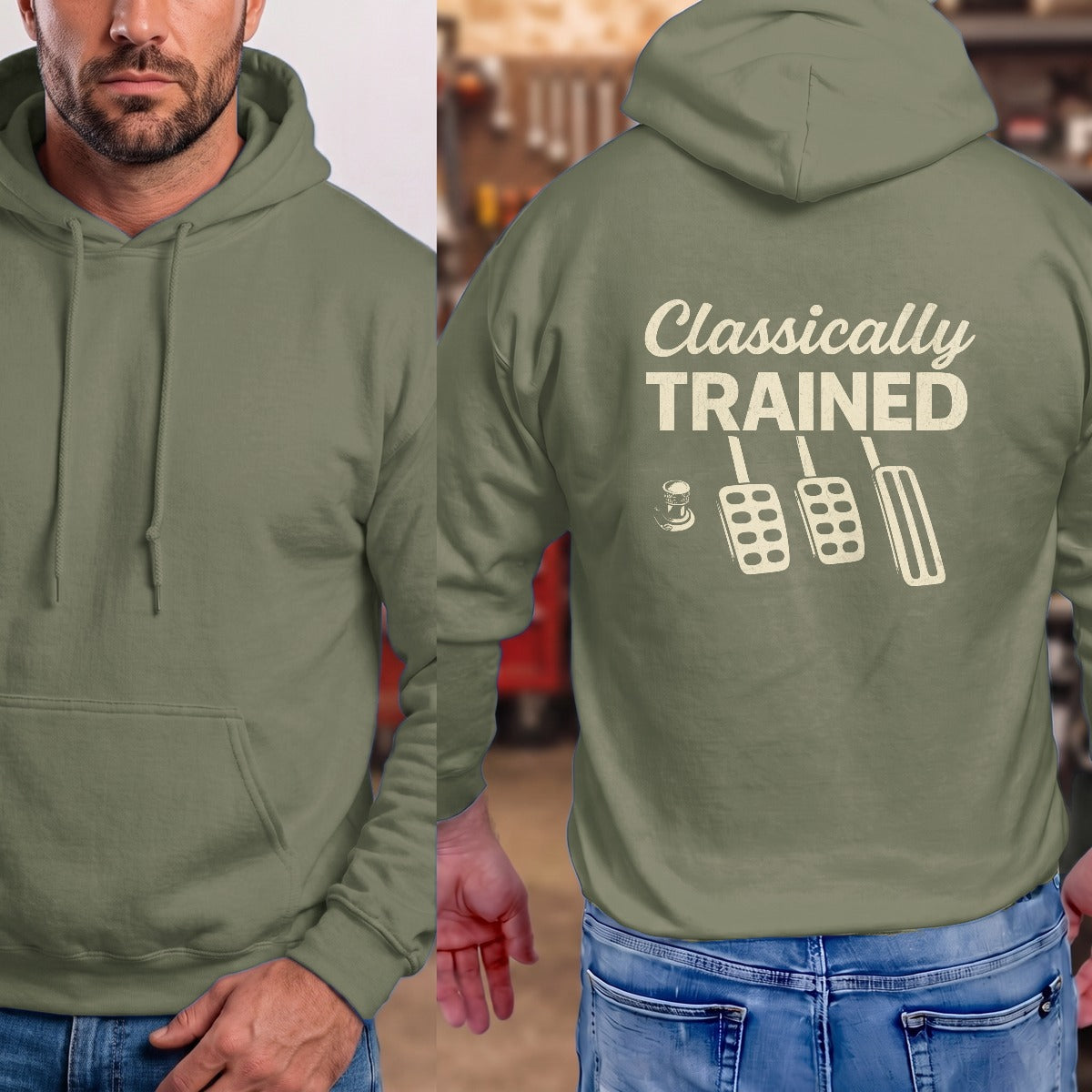 Military Green | Full Back
