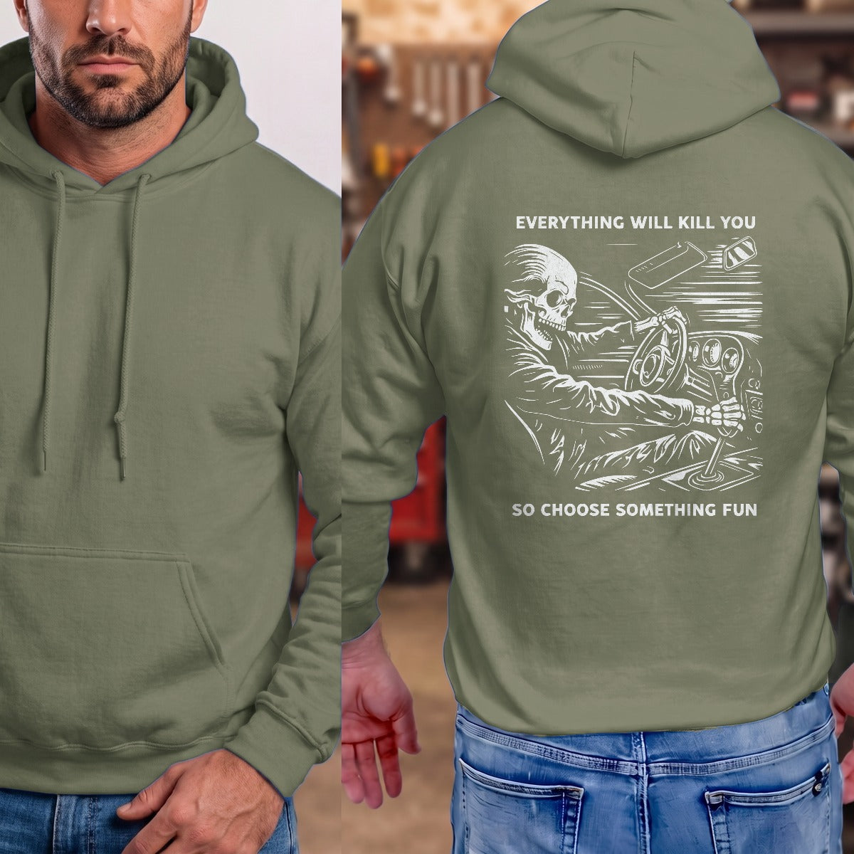 Military Green | Full Back