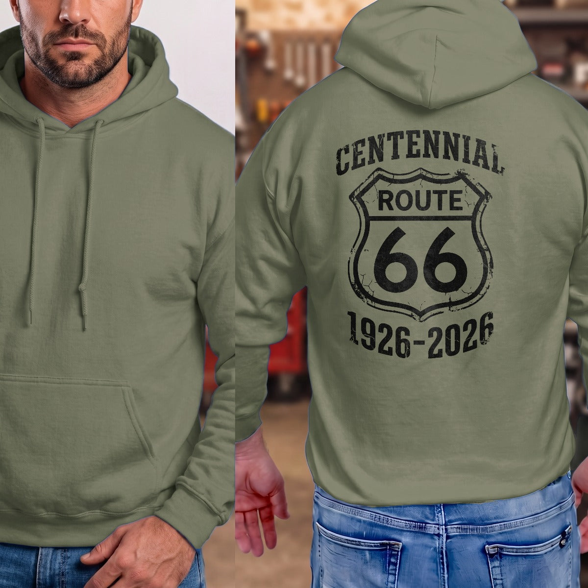 Military Green | Full Back