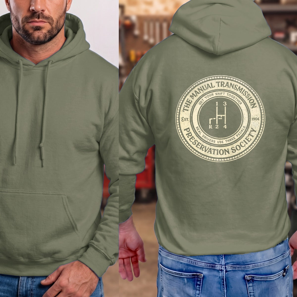 Military Green | Full Back