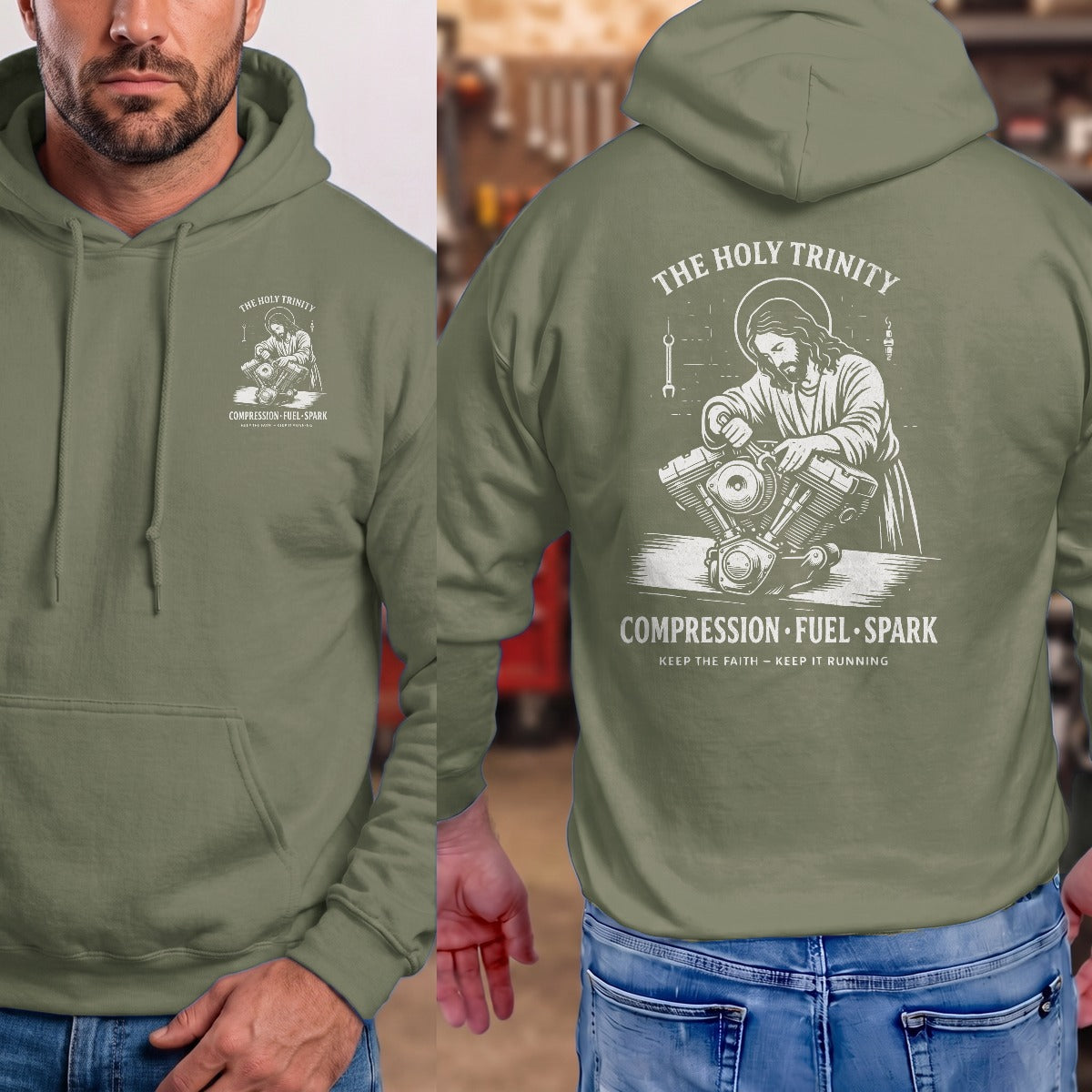 Military Green | Left Chest + Back (refreshed)