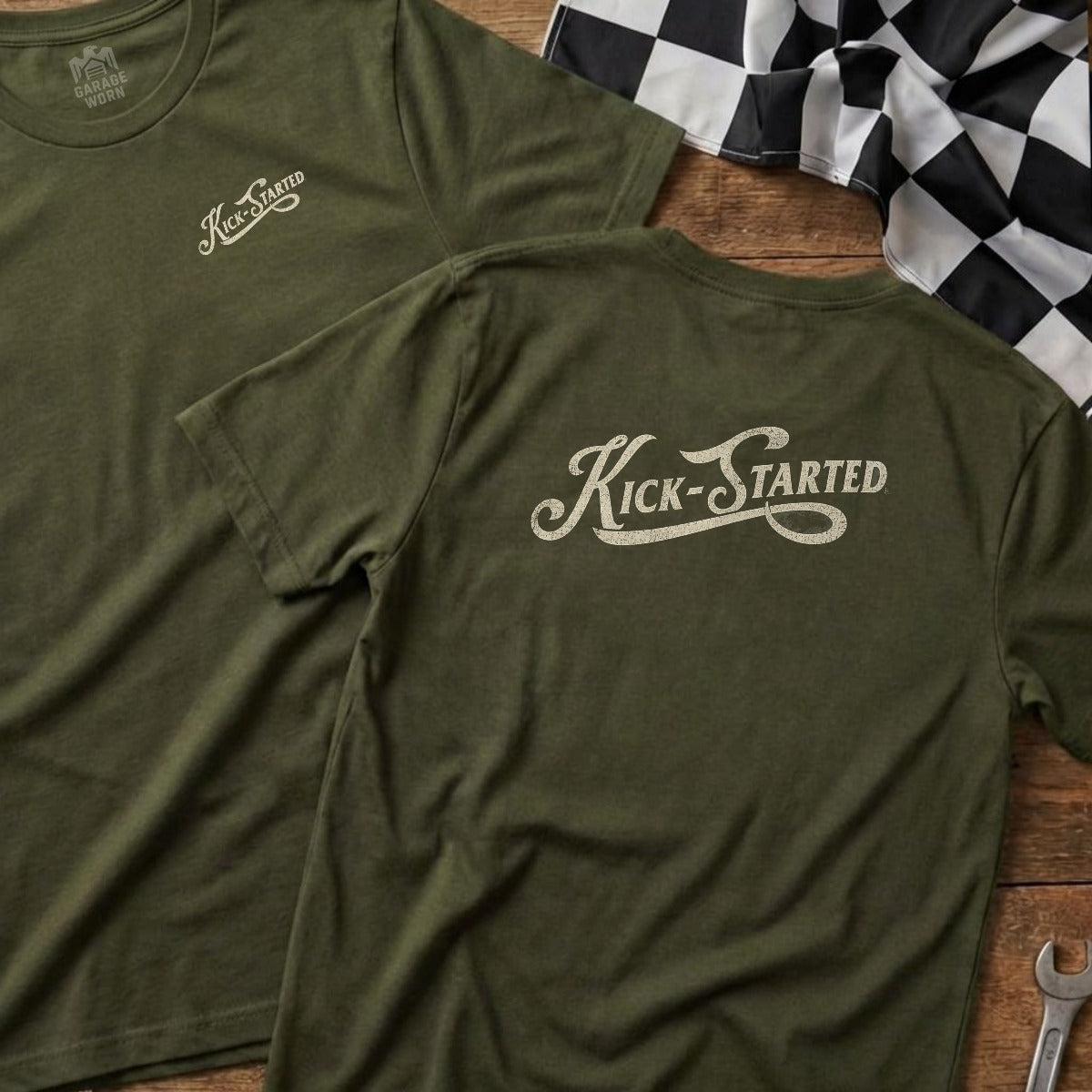 Military Green | Left Chest + Back