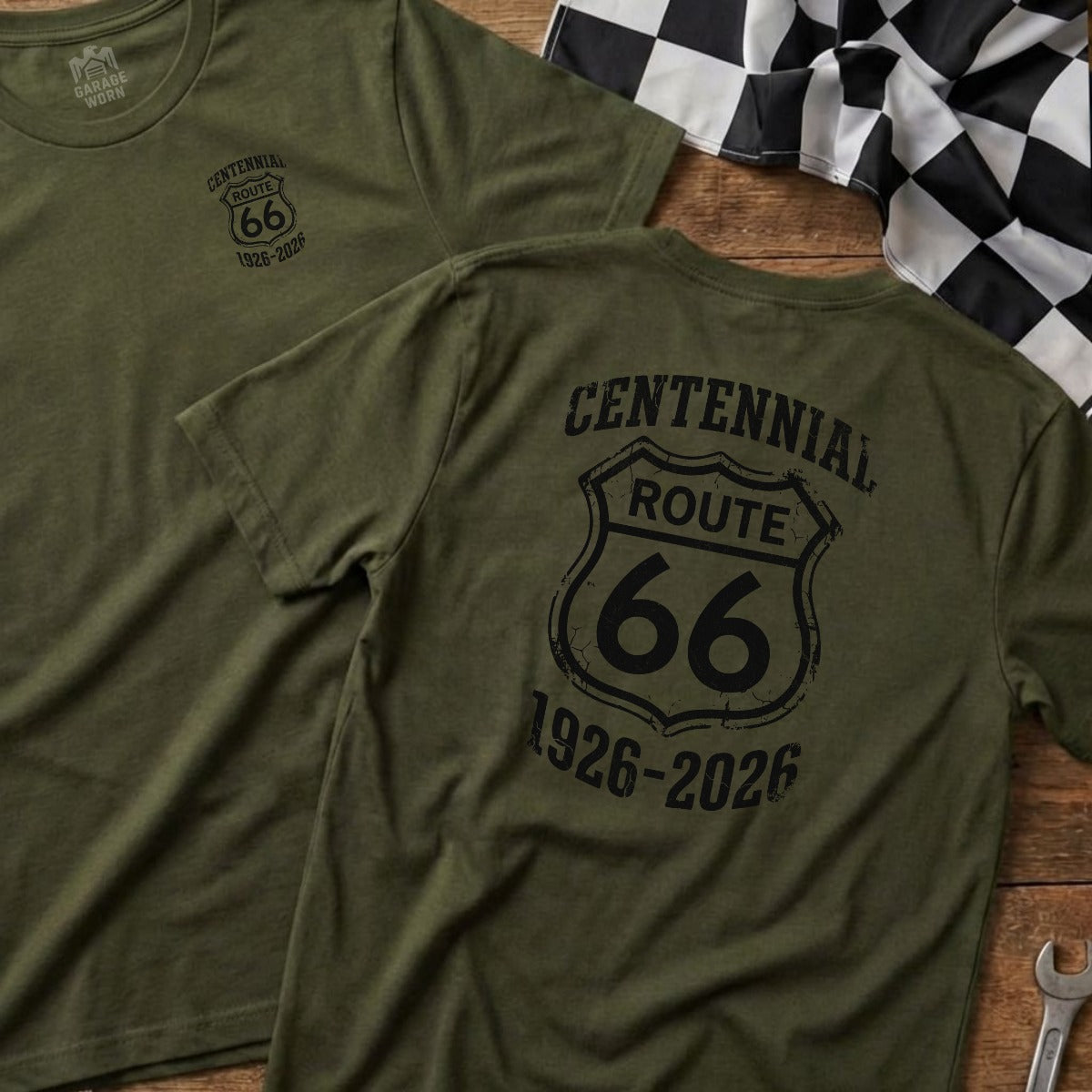 Military Green | Left Chest + Back