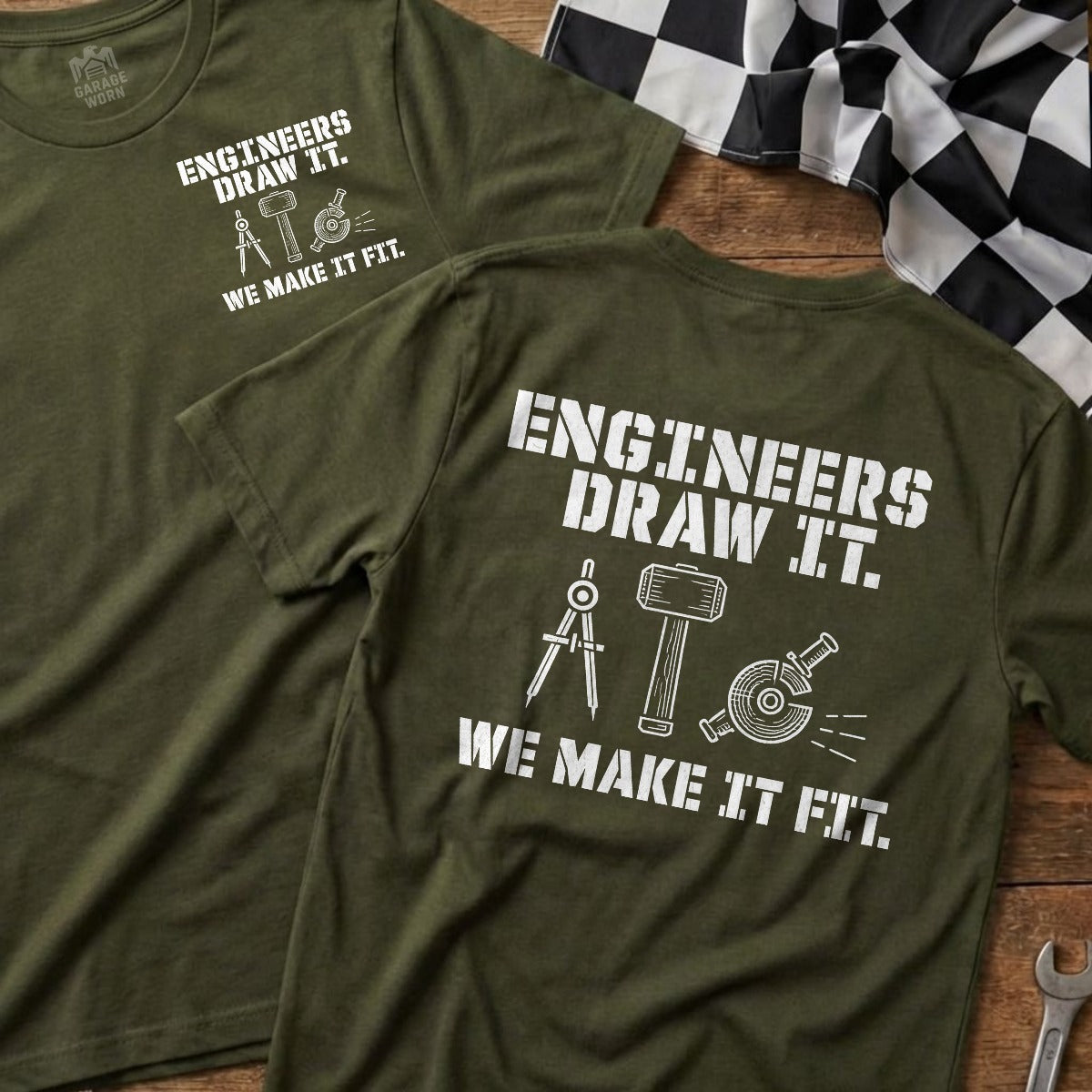 Military Green | Front & Back