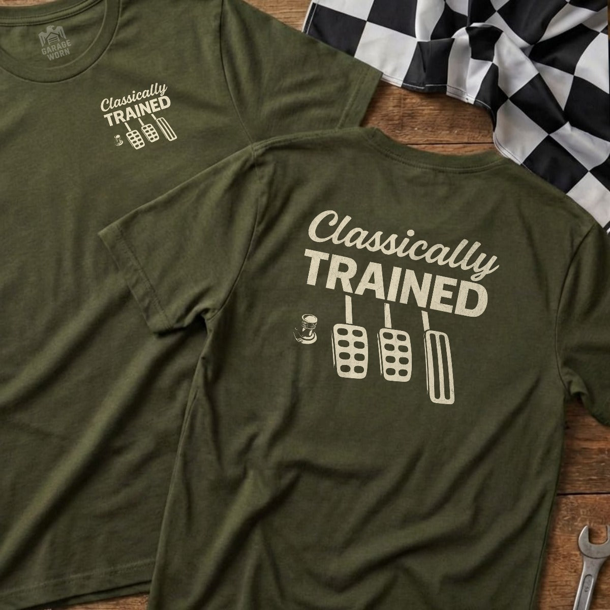 Military Green | Left Chest + Back