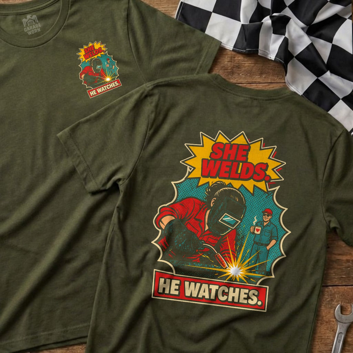 Military Green | Front & Back