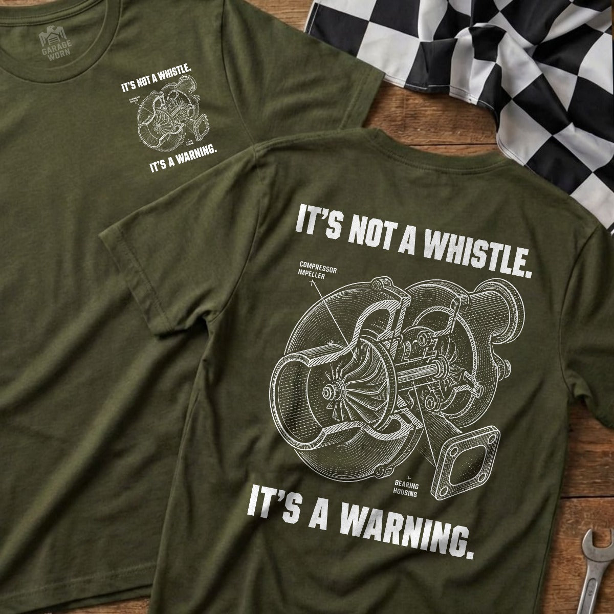 Military Green | Front & Back