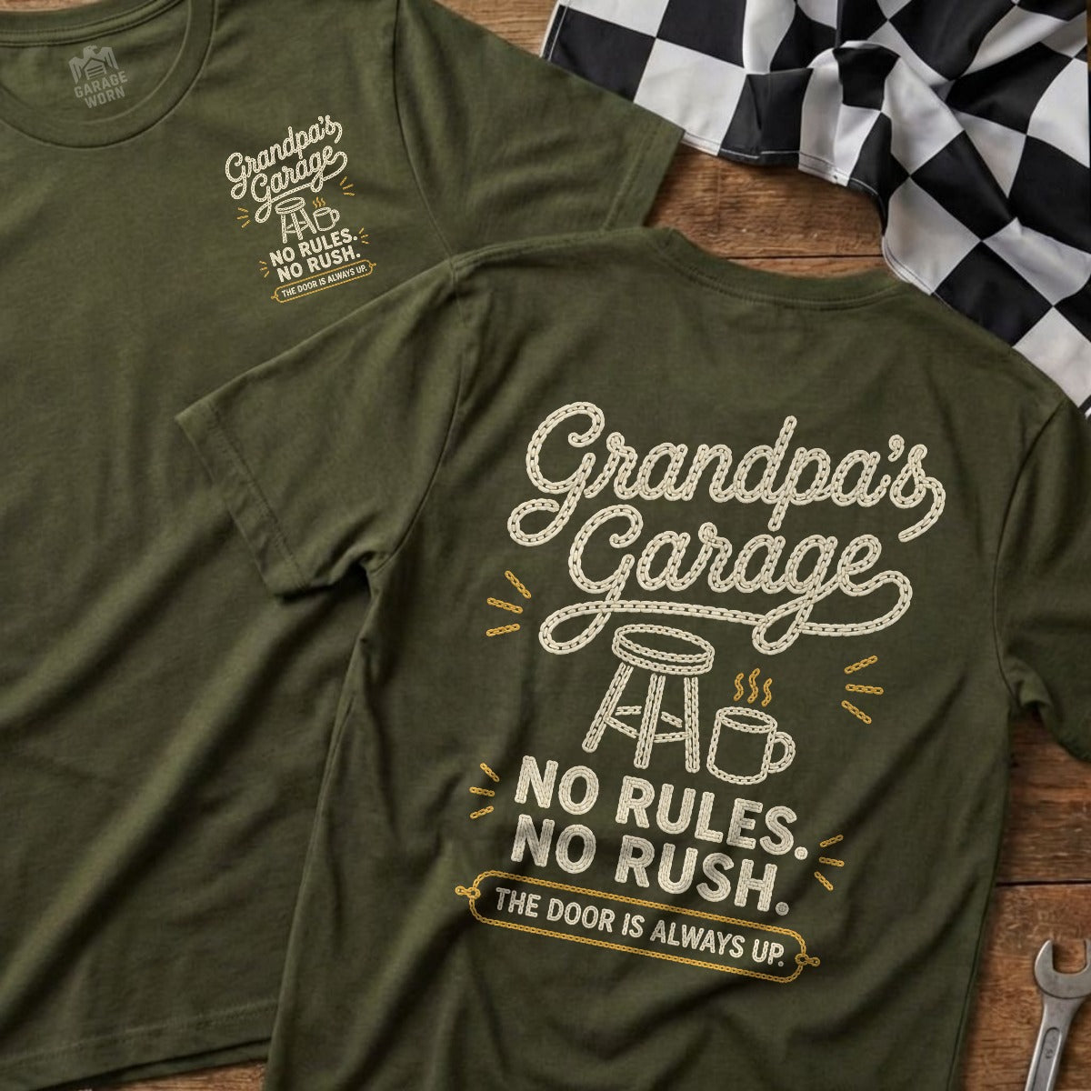 Military Green | Front & Back