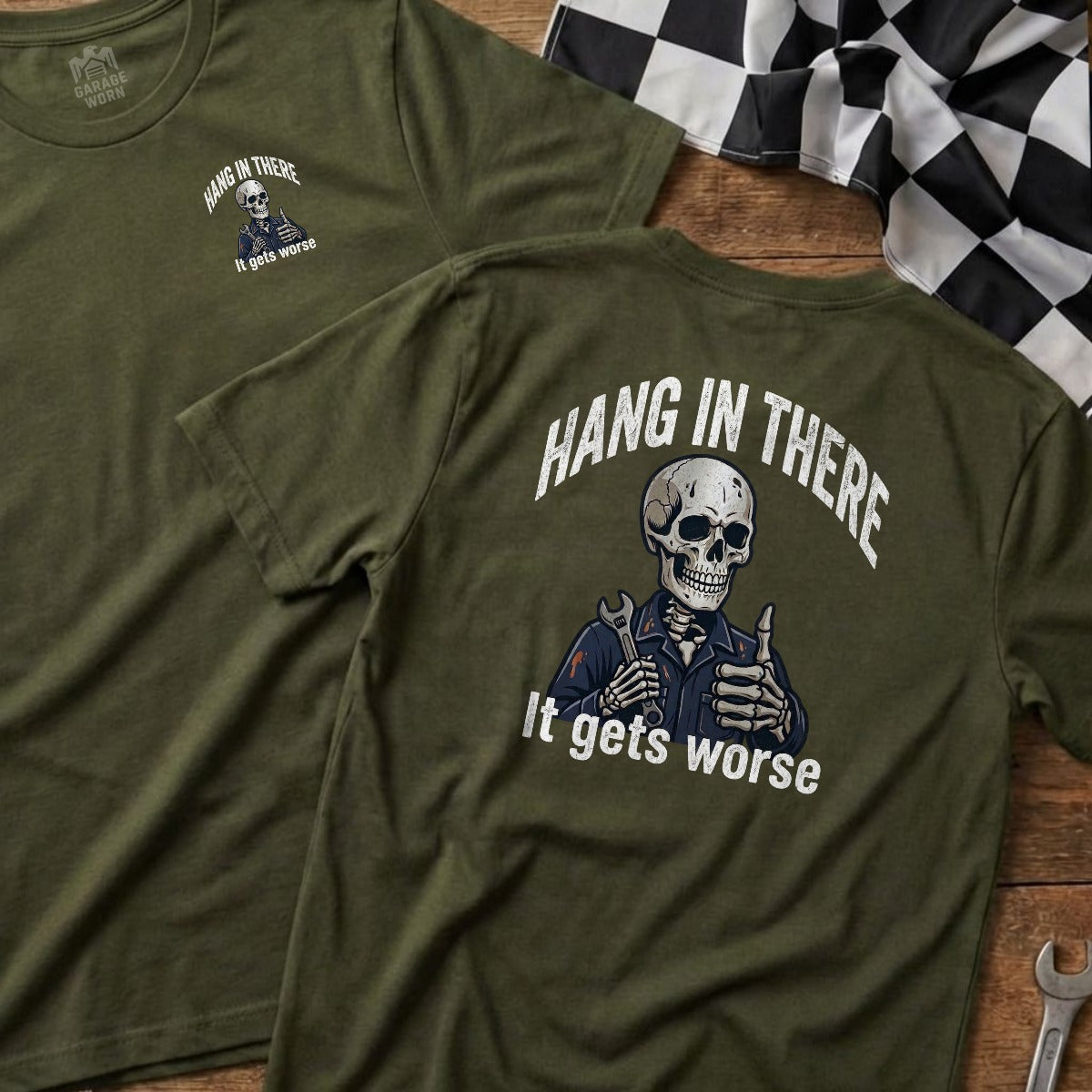 Military Green | Left Chest + Back