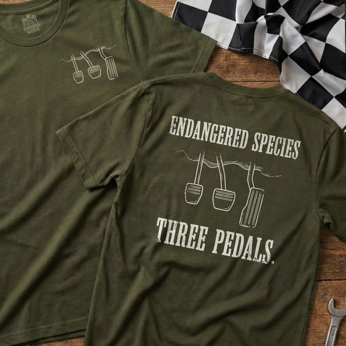 Military Green | Left Chest + Back