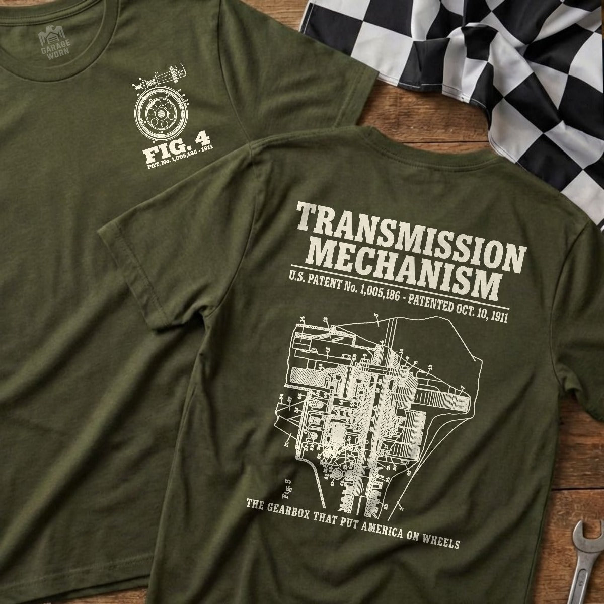 Military Green | Front & Back