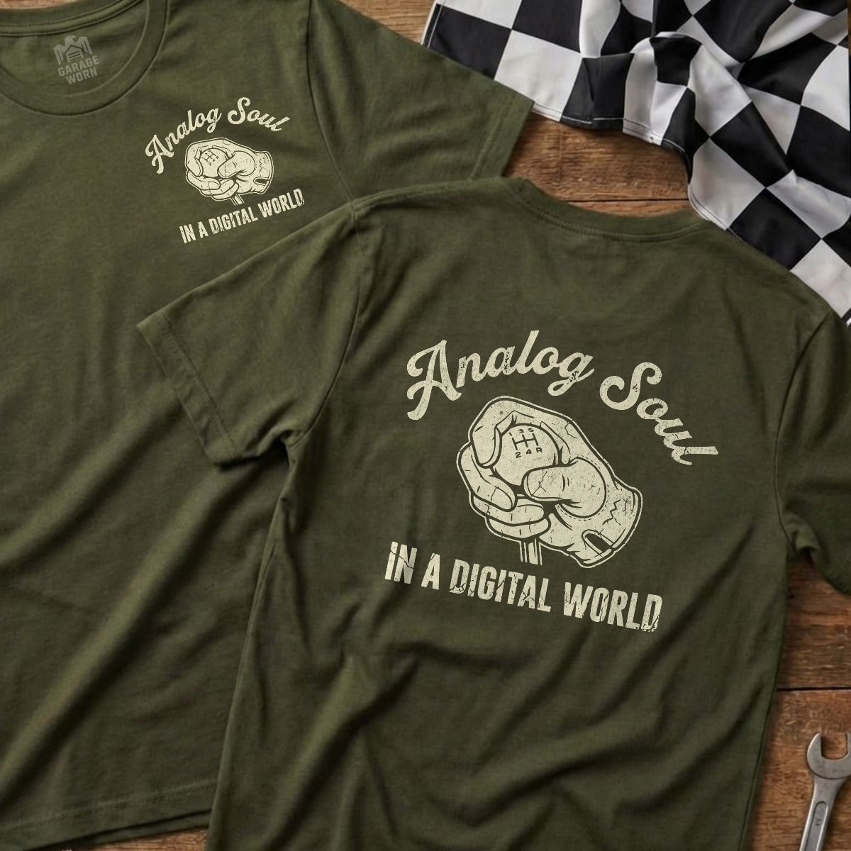 Military Green | Left Chest + Back