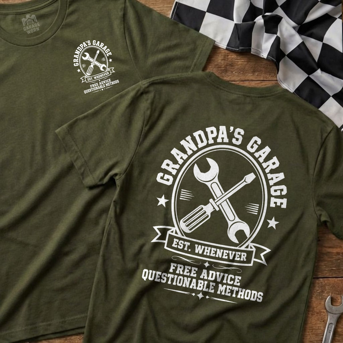 Military Green | Front & Back