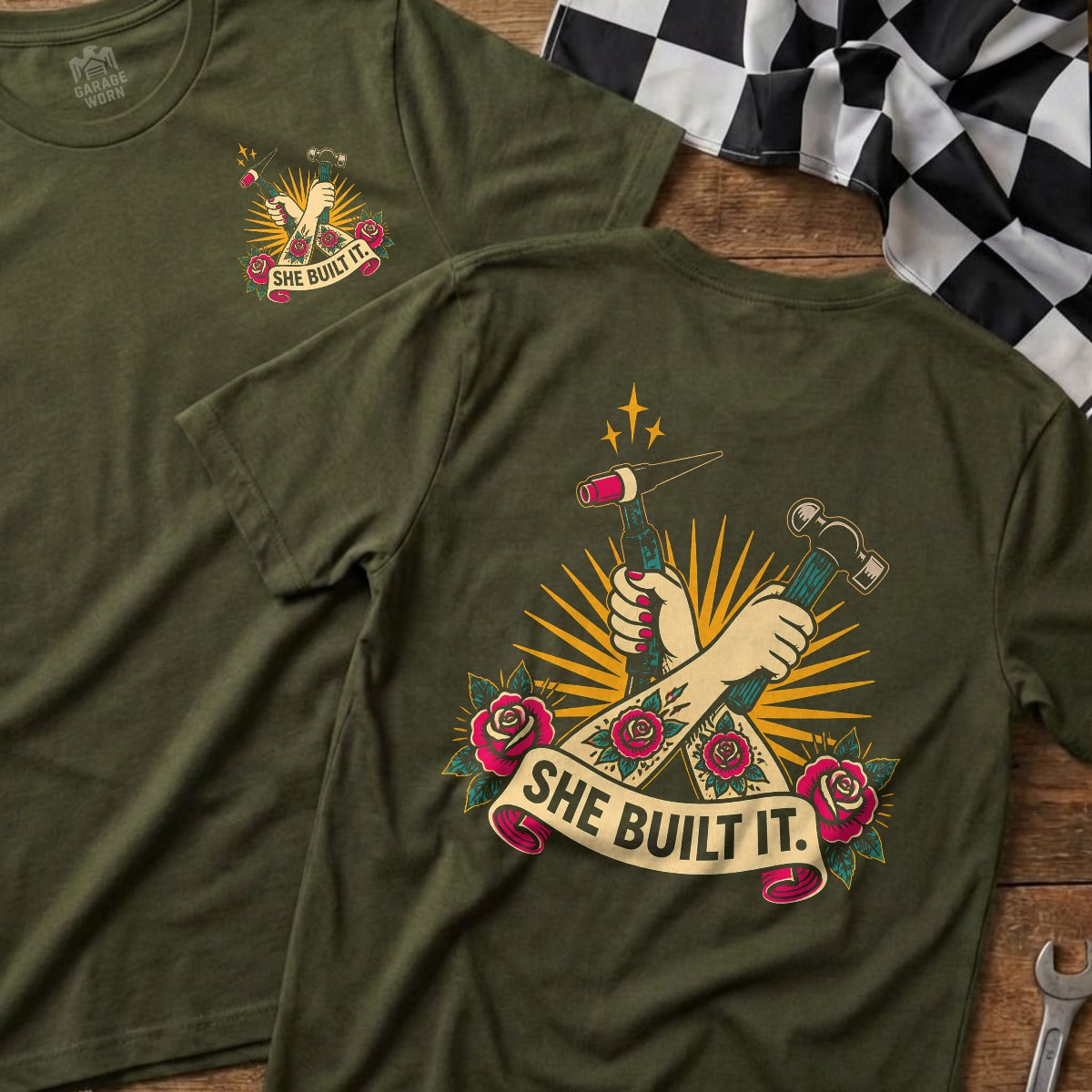 Military Green | Front & Back
