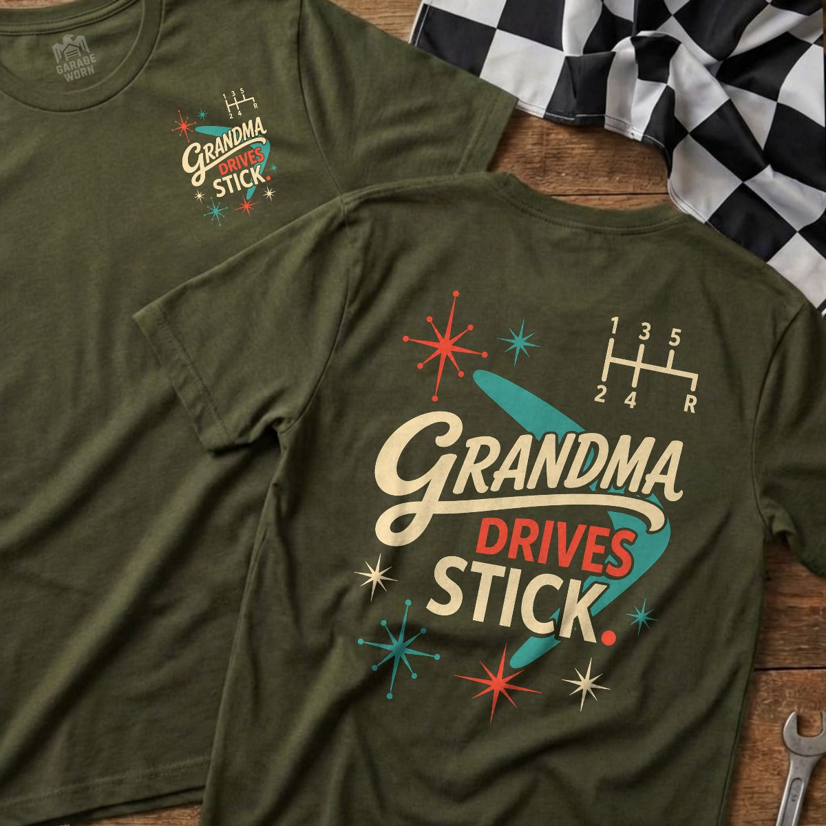 Military Green | Front & Back