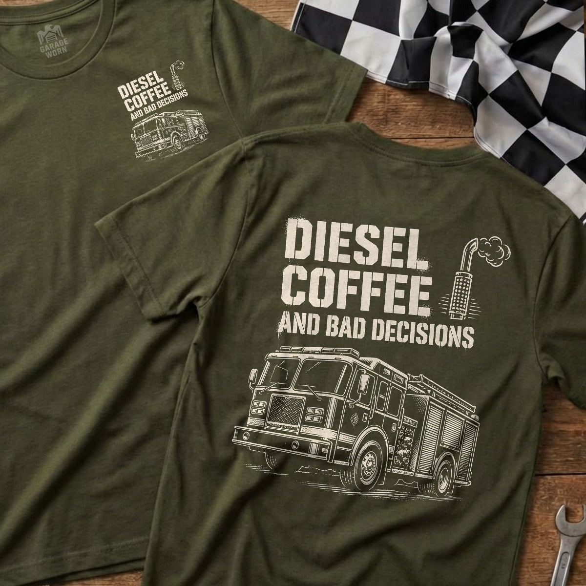 Military Green | Front & Back
