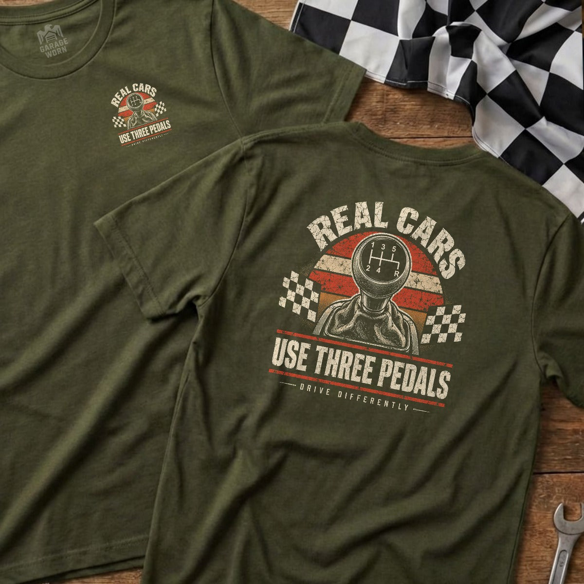 Military Green | Left Chest + Back