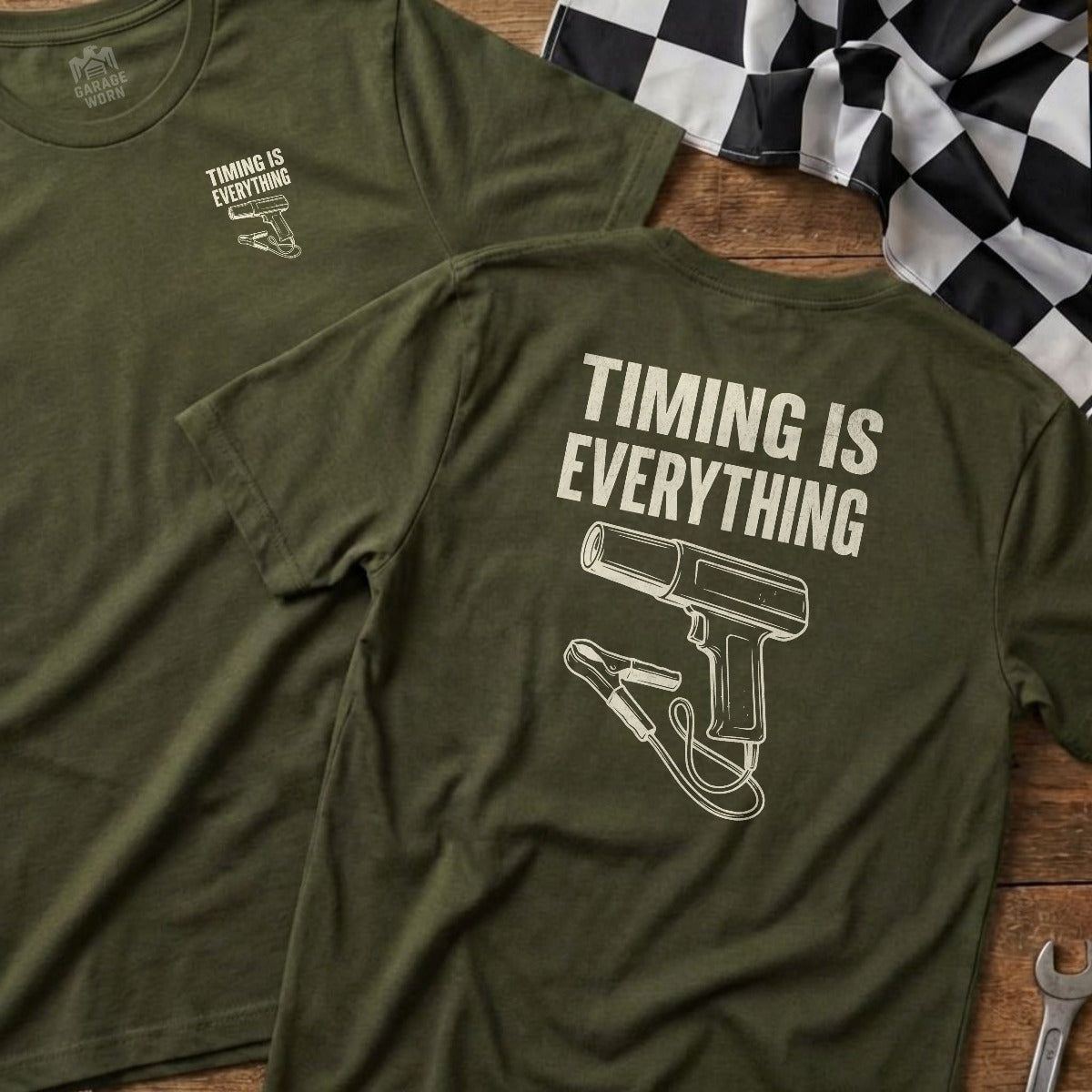 Military Green | Left Chest + Back
