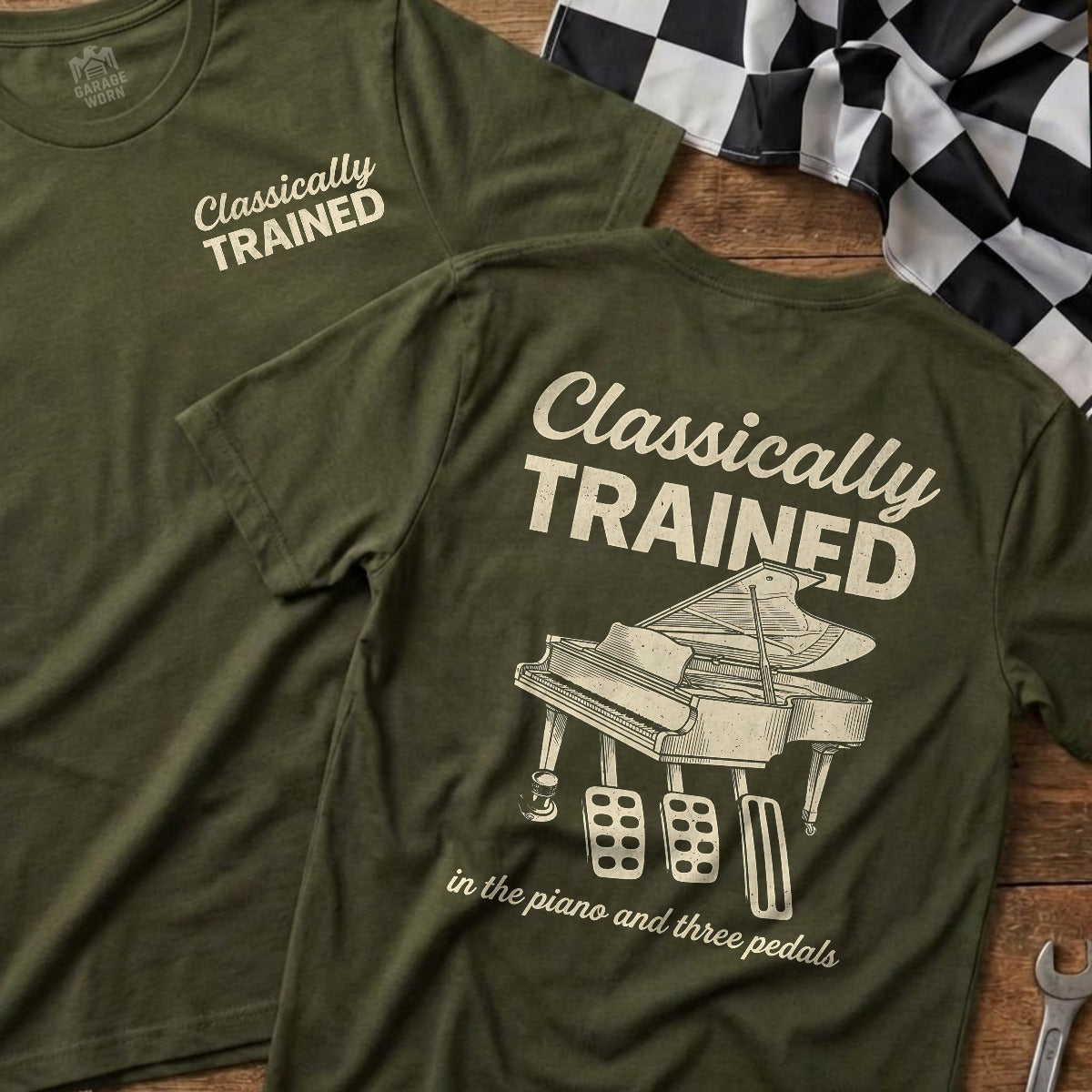 Military Green | Left Chest + Back