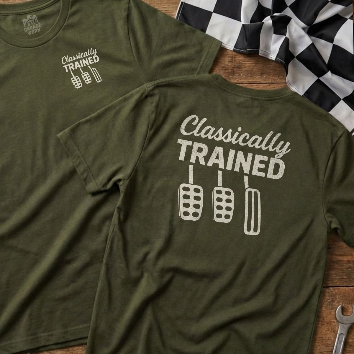Military Green | Left Chest + Back