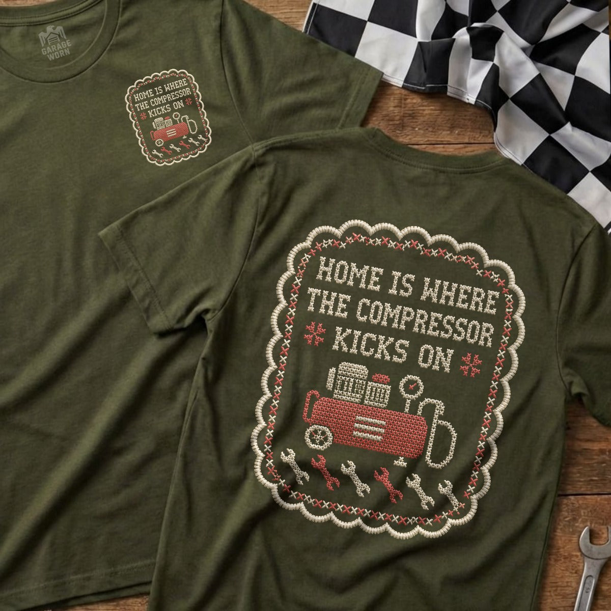 Military Green | Front & Back