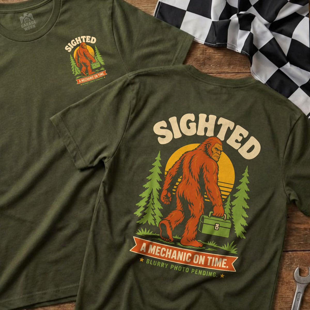 Military Green | Front & Back