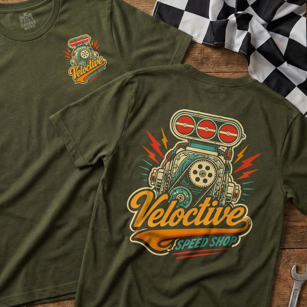 Military Green | Front & Back