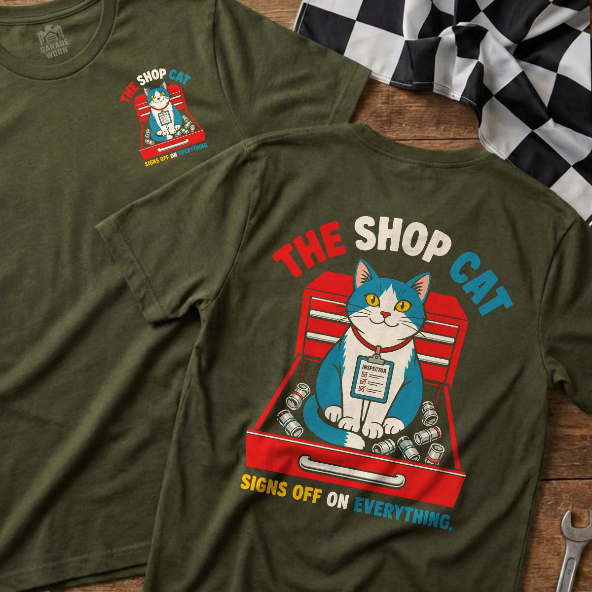 Military Green | Front & Back