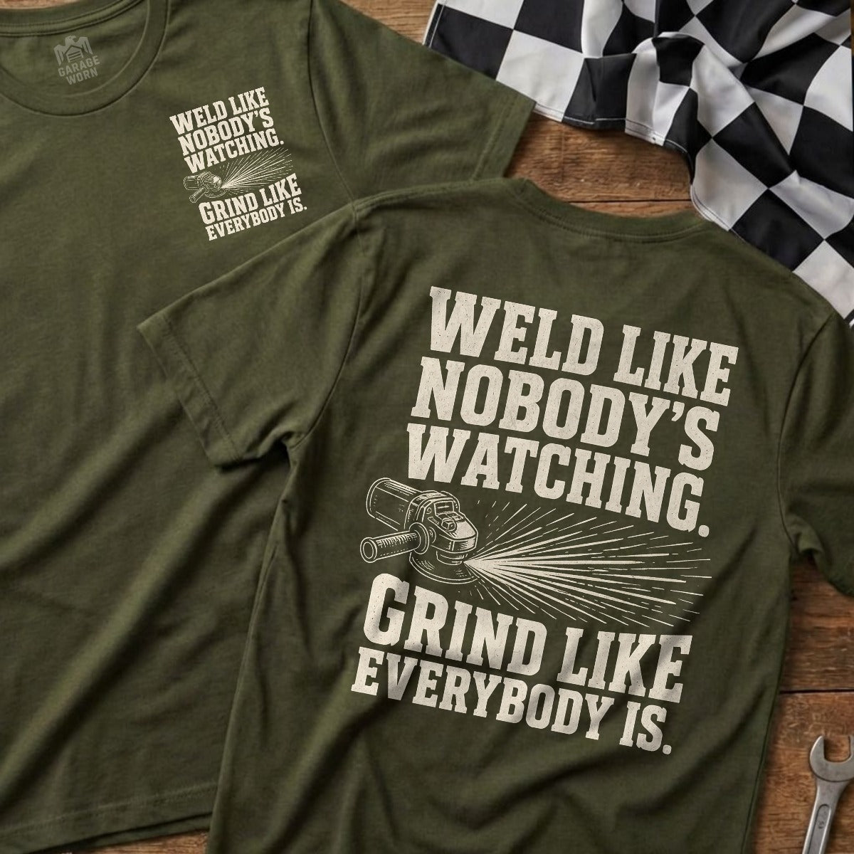 Military Green | Front & Back