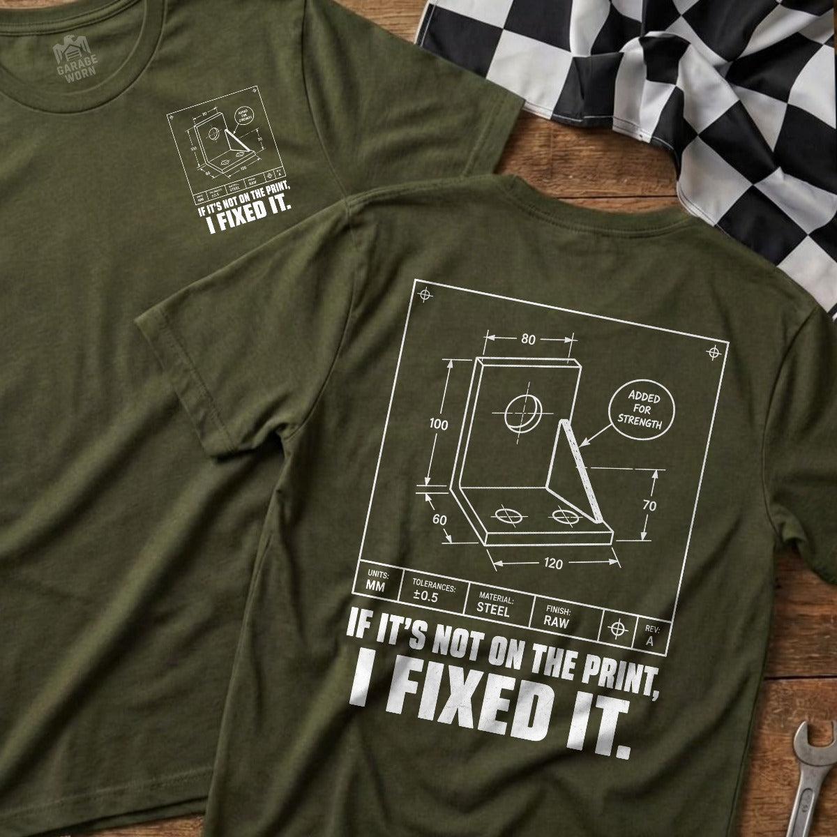Military Green | Front & Back