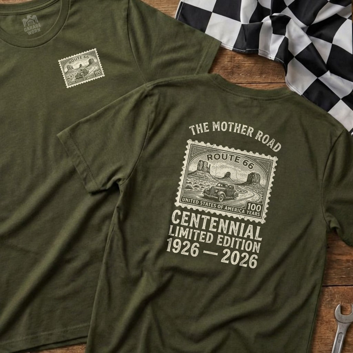 Military Green | Left Chest + Back