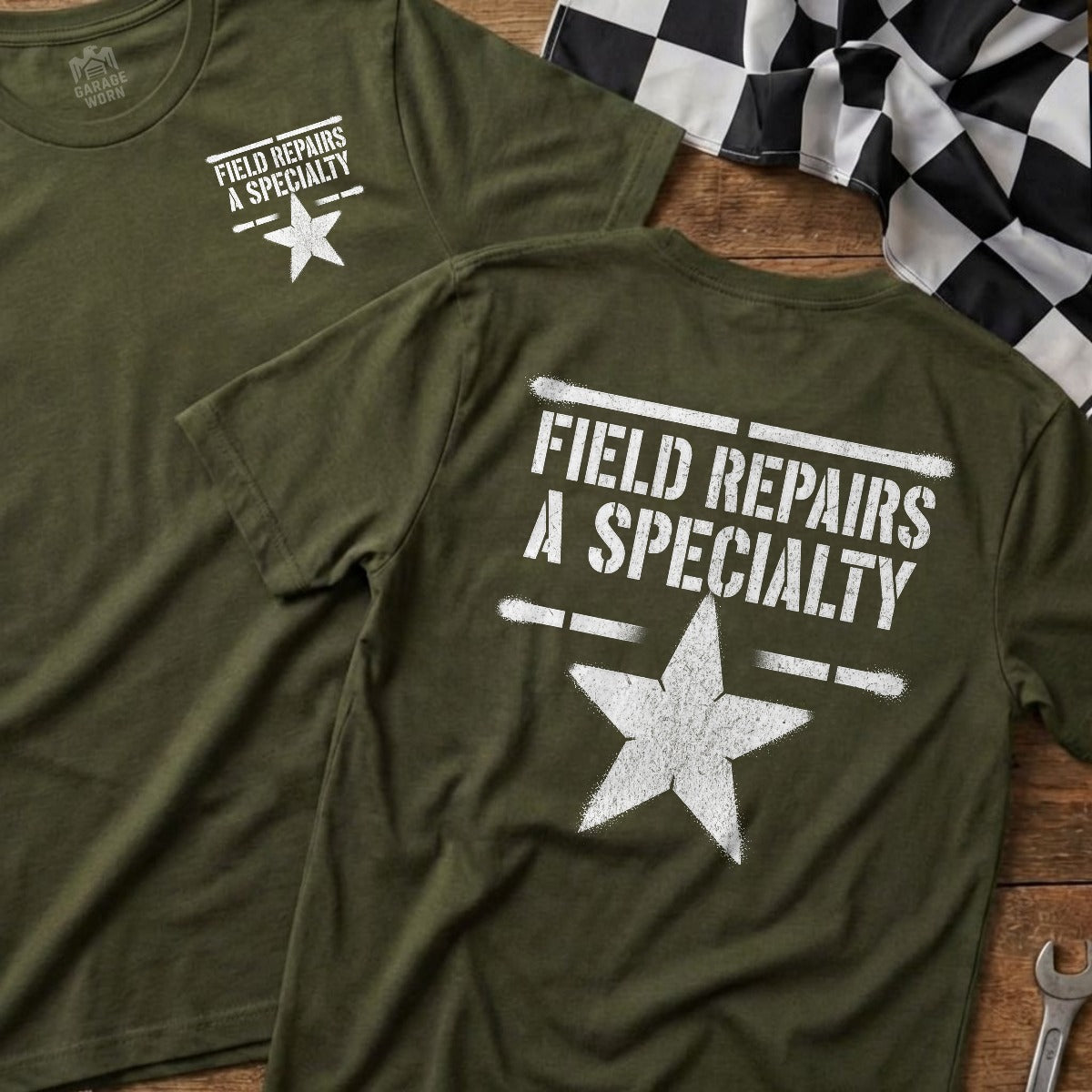 Military Green | Front & Back