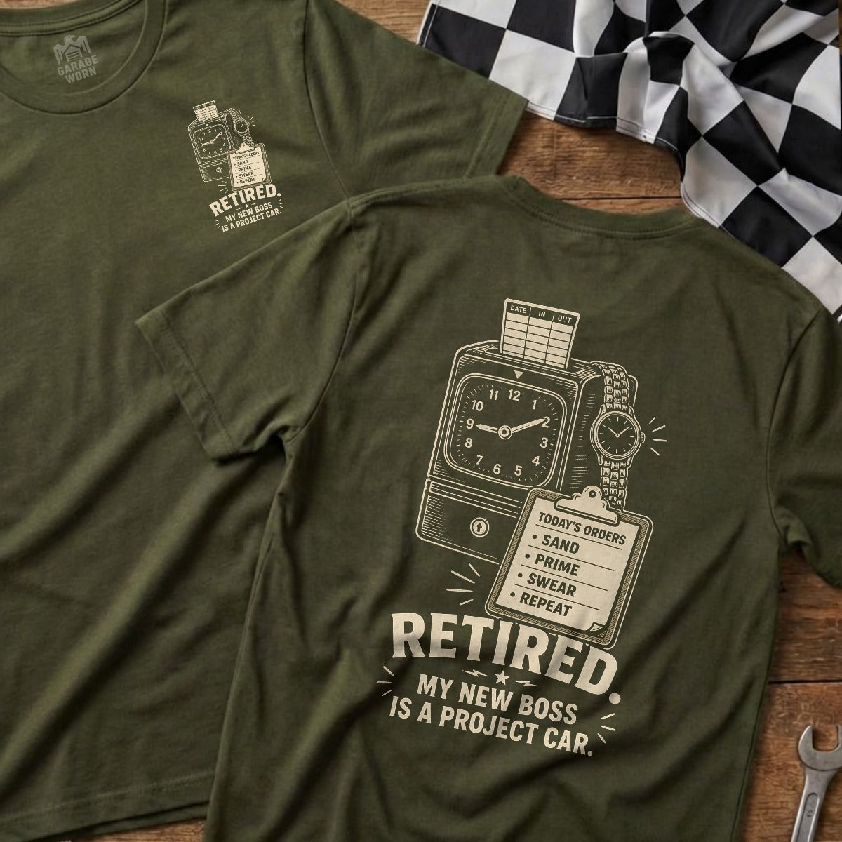Military Green | Front & Back