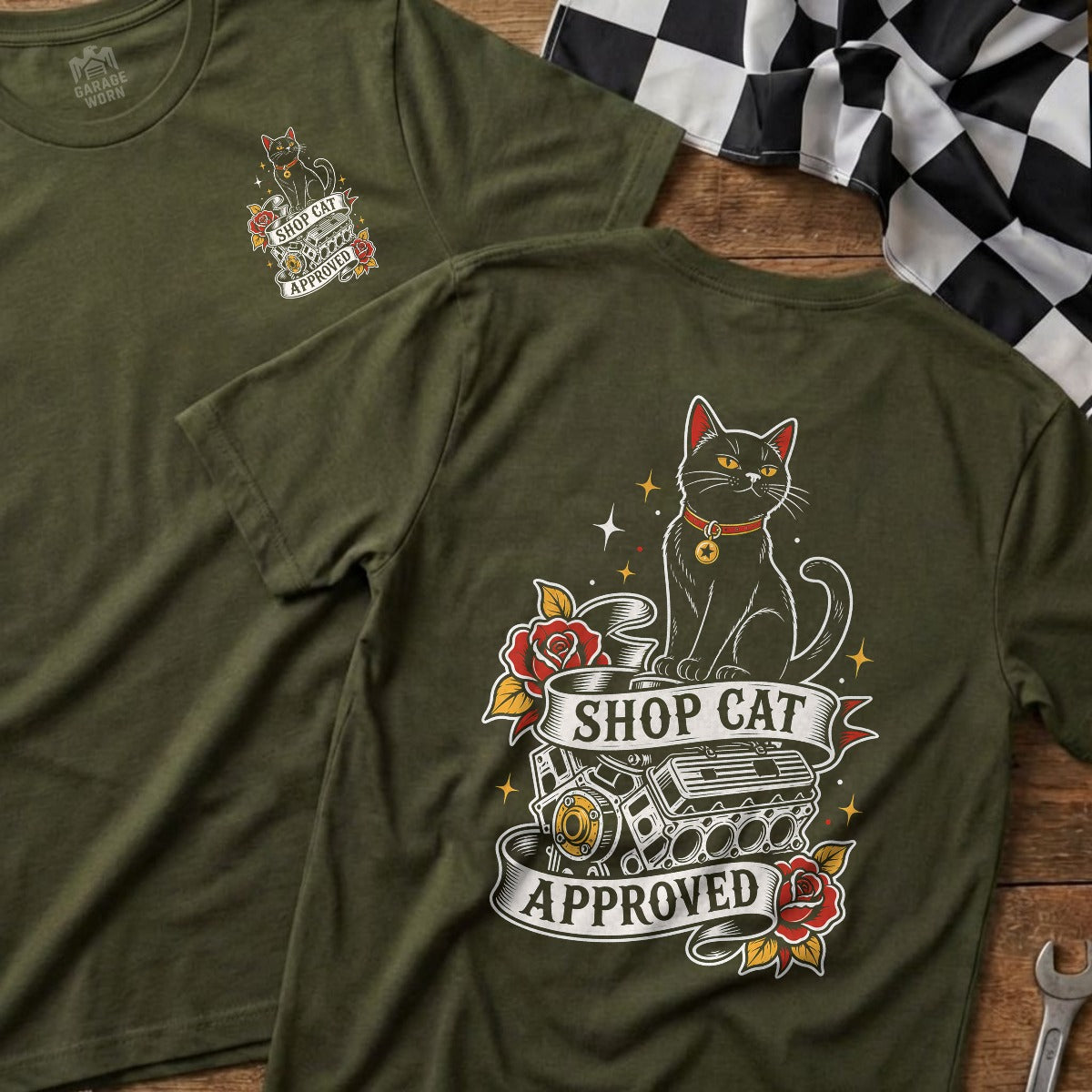 Military Green | Front & Back