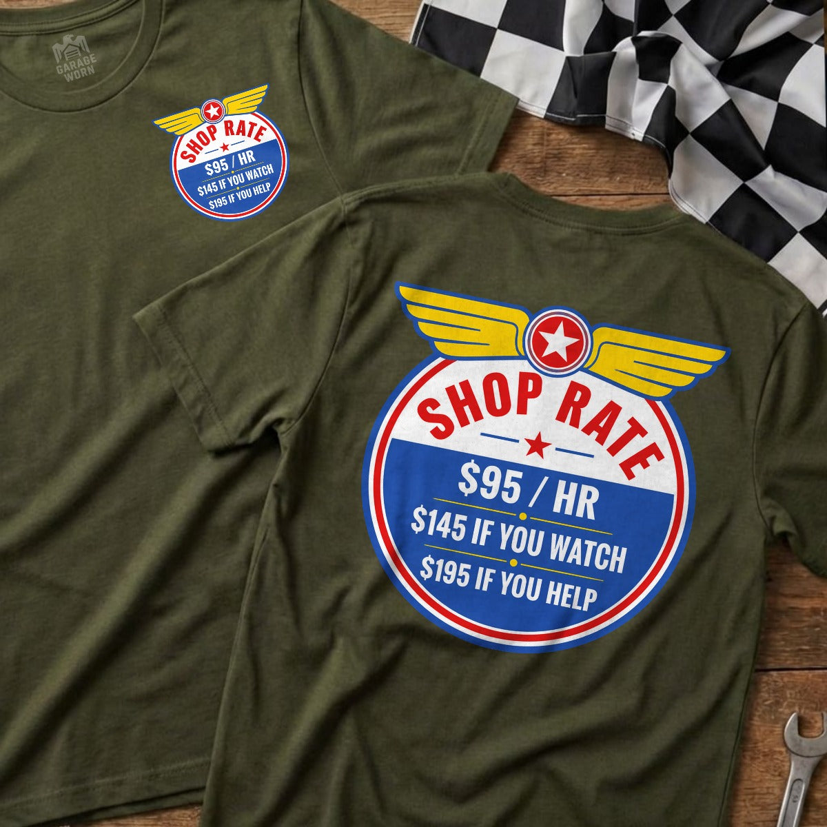 Military Green | Front & Back