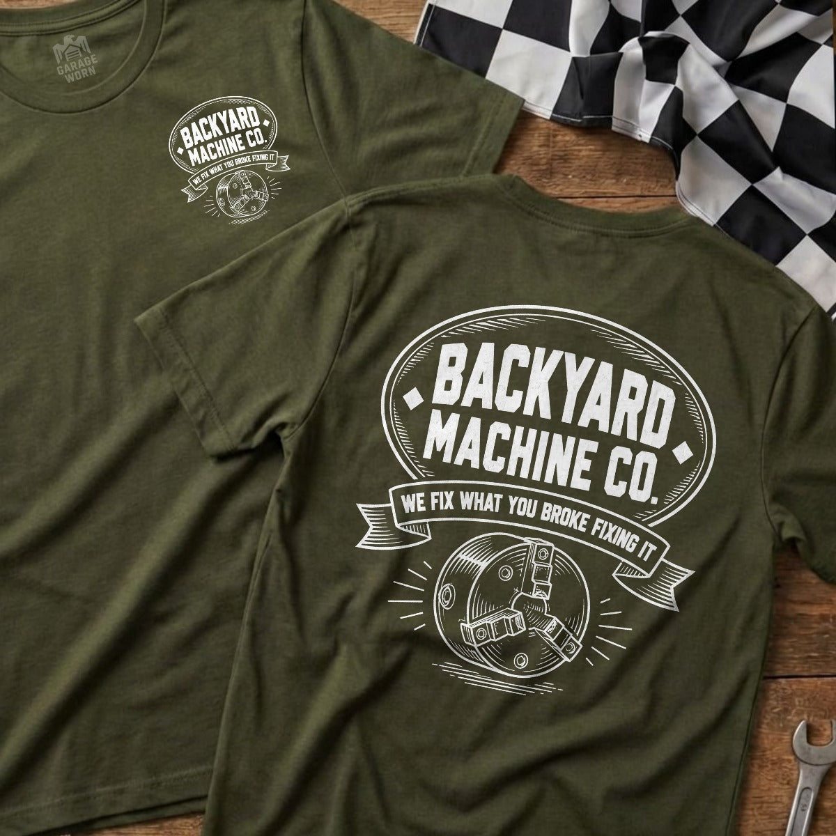 Military Green | Front & Back