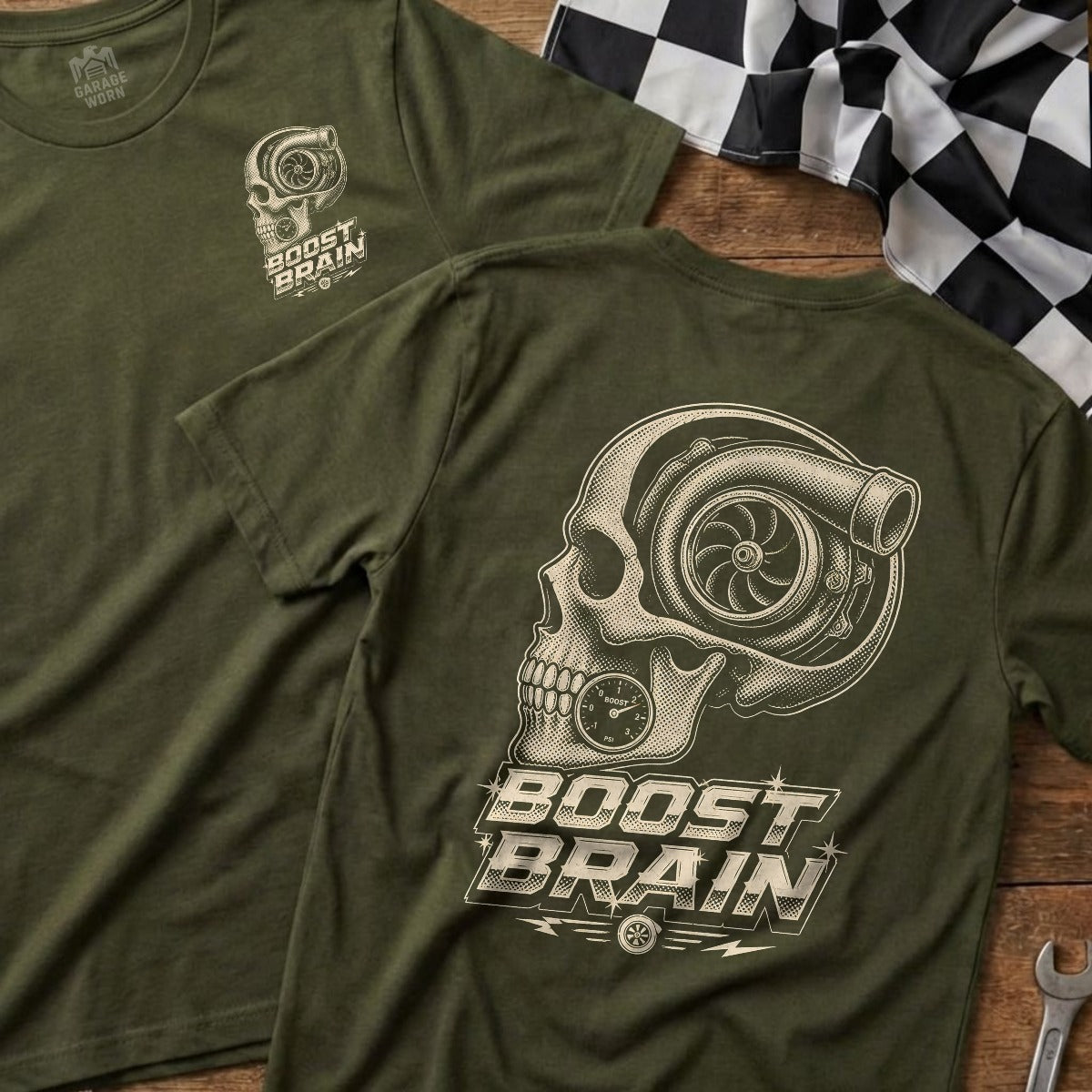 Military Green | Front & Back
